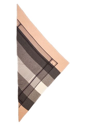 LALA Berlin - Scarf - Triangle Trinity Classic Light M - Multicolor Stripes Classic