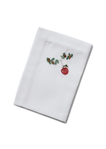 Langkilde & Søn - Cloth napkins - Christmas napkin - Æble