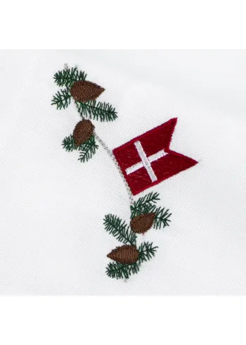 Langkilde & Søn - Serviettes de table en tissu - Christmas napkin - Dannebrog