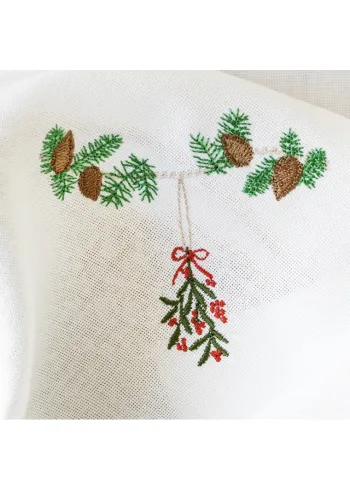 Langkilde & Søn - Serviettes de table en tissu - Christmas napkin - Mistelten
