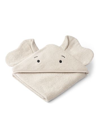 LIEWOOD - Børnehåndklæde - Albert håndklæde med hætte - Elephant - Sandy