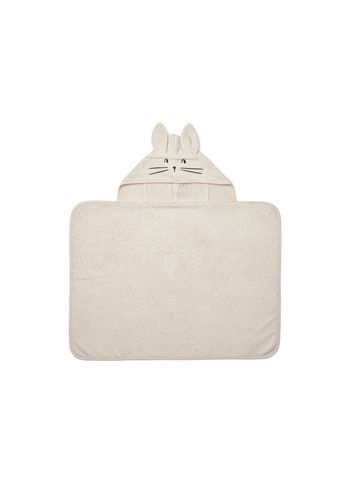 LIEWOOD - Gedenkfonds - Vilas Rabbit Baby Hooded Towel - Sandy