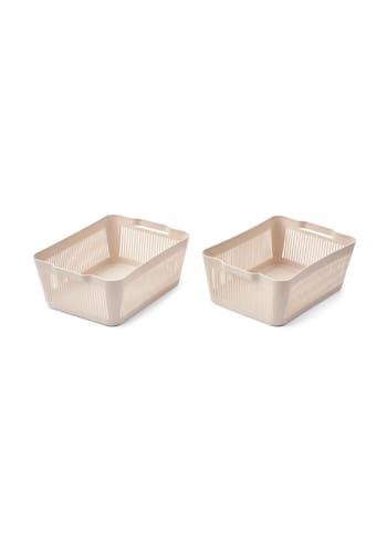 LIEWOOD - Børneopbevaringsboks - Makeeva Basket - 5060 Sandy - Large 2-Pack