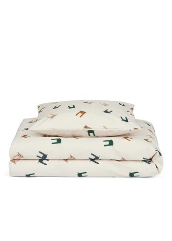 LIEWOOD - Sängkläder för barn - Ingeborg Junior Bedding Print - 2184 - Bunny / Sandy