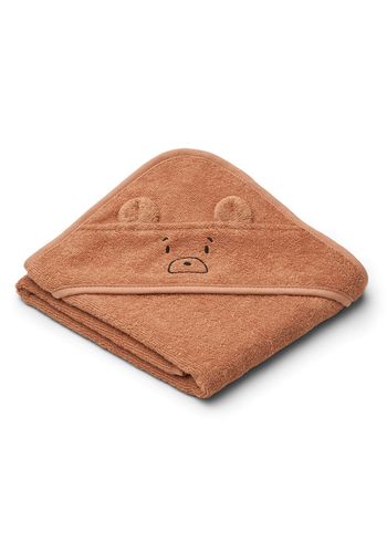 LIEWOOD - Towel - Albert Babyhåndklæde Med Hætte - 2088 - Mr bear tuscany rose