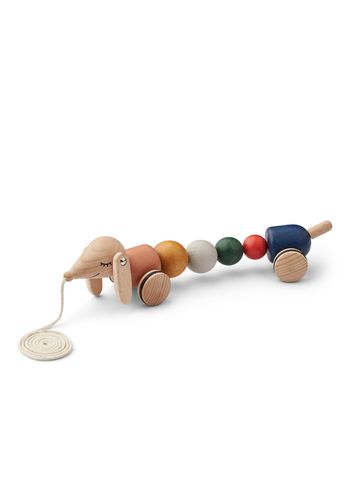 LIEWOOD - Spielzeug - Barthes Pull Along Toy - Golden caramel multi mix