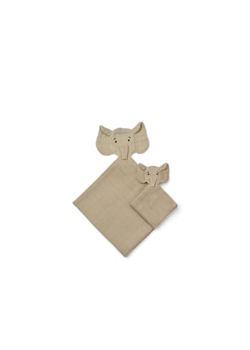 LIEWOOD - Kattdjur - Alya Elephant Cuddle Cloth Set - Mist