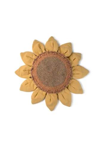 Lorena Canals - Lasten matto - Floor Cushion Sunflower - Honey, Brown