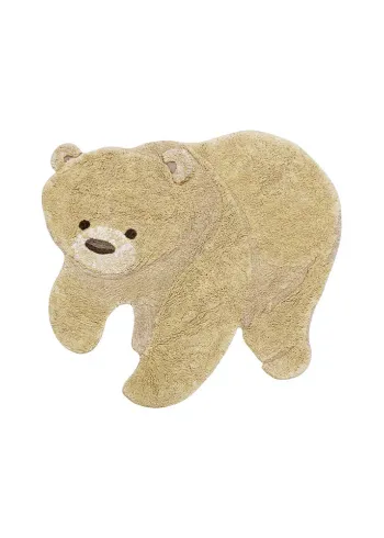 Lorena Canals - Children's carpet - Washable Animal Rug Bear - Honey, Natural, Light brown