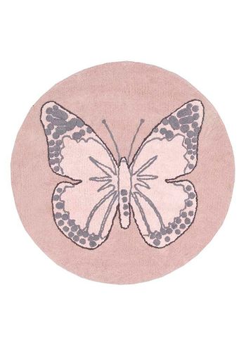 Lorena Canals - Børnegulvtæppe - Washable Rug Butterfly Vintage Nude - Vintage Nude