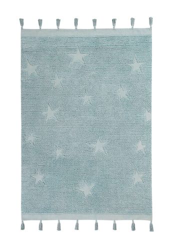 Lorena Canals - Children's carpet - Washable Rug Hippy Stars - Aqua Blue