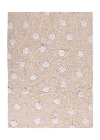 Lorena Canals - Children's carpet - Washable Rug Polka Dots - Beige / White