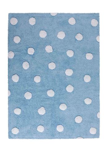 Lorena Canals - Children's carpet - Washable Rug Polka Dots - Blue / White