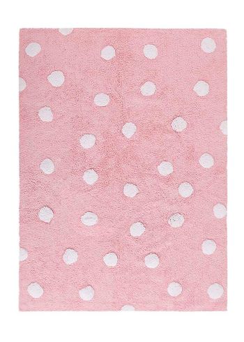 Lorena Canals - Children's carpet - Washable Rug Polka Dots - Pink / White