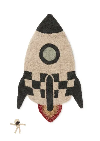 Lorena Canals - Children's carpet - Washable Rug Rocket - Rocket