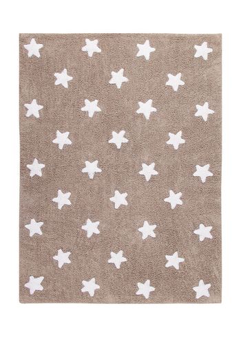 Lorena Canals - Children's carpet - Washable Rug Stars - Linen / White