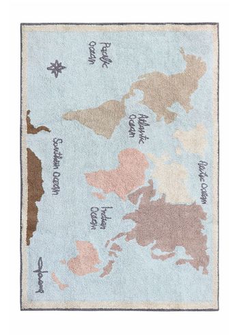 Lorena Canals - Børnegulvtæppe - Washable Rug Vintage Map - Vintage Map