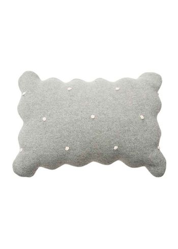 Lorena Canals - Kudde för barn - Knitted Cushion Biscuit - Grey
