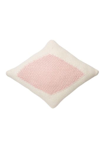Lorena Canals - Lasten tyyny - Knitted Cushion Candy - Vanilla / Pink Pearl