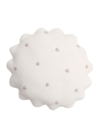 Lorena Canals - Kudde för barn - Knitted Cushion Round Biscuit - Ivory