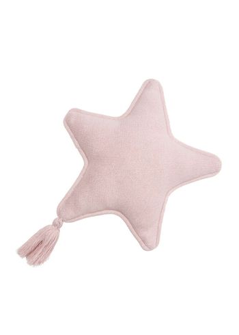Lorena Canals - Kudde för barn - Knitted Cushion Twinkle Star - Pink Pearl