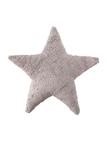Lorena Canals - Kudde för barn - Washable Cushion Star - Light Grey