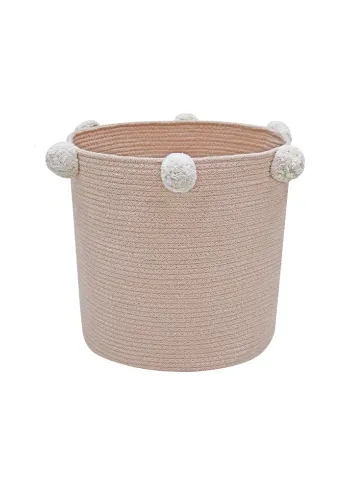 Lorena Canals - Panier - Basket Bubbly - Rose / Natural