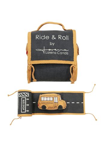 Lorena Canals - Giocattoli - Soft Toy Ride & Roll - School Bus