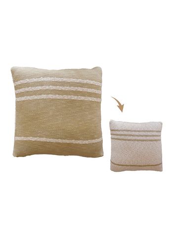 Lorena Canals - Kudde - Knitted Cushion Duetto - Olive - Natural