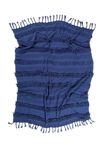 Lorena Canals - Filt - Knitted Blanket Air - Alaska Blue