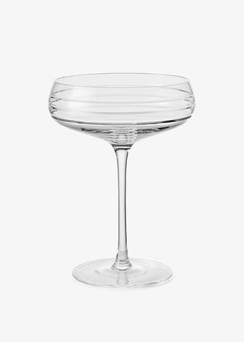 Louise Roe - Glass - Champagne Coupe | Triple Cut - Clear - Triple Cut