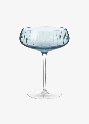 Louise Roe - Glass - Champagne Coupe - Blue