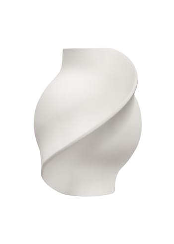 Louise Roe - Vase - Caramic Pirout vase - Raw White