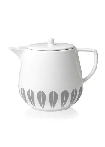 Lucie Kaas - Jug - Lotus Tea Pot - Grey Pattern