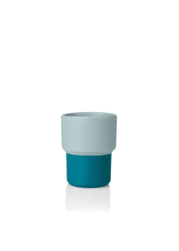 Lucie Kaas - Kopp - Fumario Cup - Mint Green, Petroleum Blue