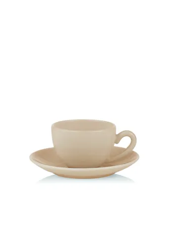 Lucie Kaas - Cup - Milk Cup W. Saucer - Almond