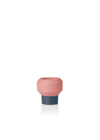 Lucie Kaas - Candle Holder - Fumario Candle Holder - Pink, Dark Grey