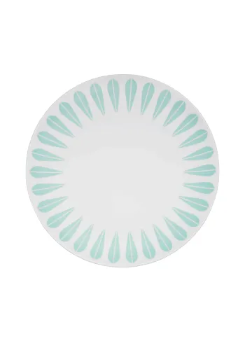 Lucie Kaas - Plaque - Lotus Dinner Plate - Mint Green Pattern
