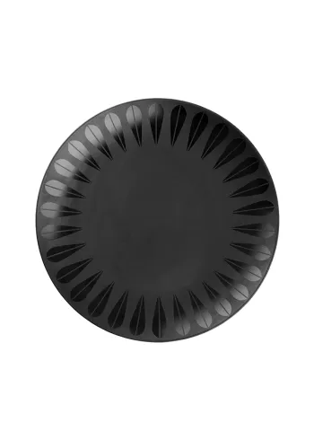Lucie Kaas - Tallerken - Lotus Plate | White or Black - Black - Large