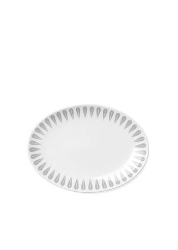 Lucie Kaas - Plate - Serving Platters Lotus - Grey Pattern - Small