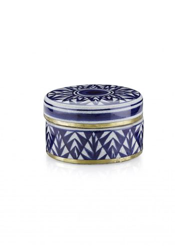 Lucie Kaas - Vase - Matee Canisters - Small - Blue pines