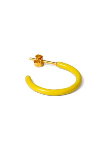 LULU Copenhagen - Earrings - Color Hoops Medium - Yellow