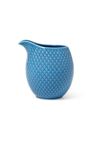 Lyngby Porcelain - Kan - Rhombe milk jug - Blue