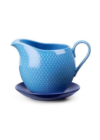 Lyngby Porcelain - Voi - Rhombe Color Sauce Boat - Blue