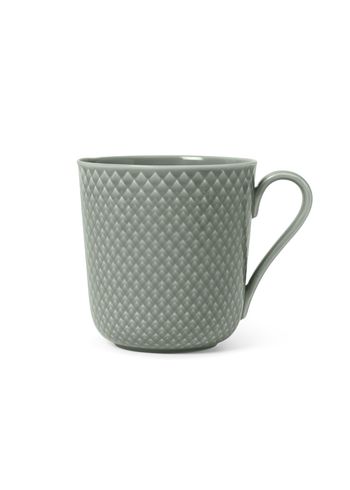 Lyngby Porcelain - Mug - Rhombe - Krus med hank - Moss