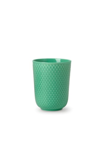 Lyngby Porcelain - Mok - Rhombe Krus 33 cl - Green