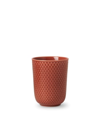 Lyngby Porcelain - Taza - Rhombe Mug 33 cl - Terracotta