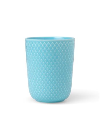 Lyngby Porcelain - Mok - Rhombe Mug 33 cl - Turquoise