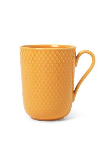 Lyngby Porcelain - Mug - Rhombe - Krus med hank - Yellow