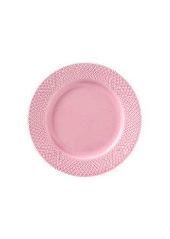 Lyngby Porcelain - Plate - Rhombe Plate Ø21 cm - Rose